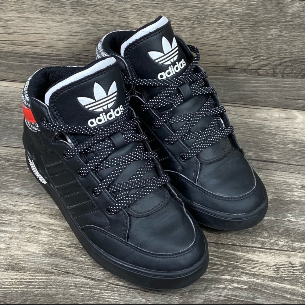 Little boy Adidas high top shoes  size 1